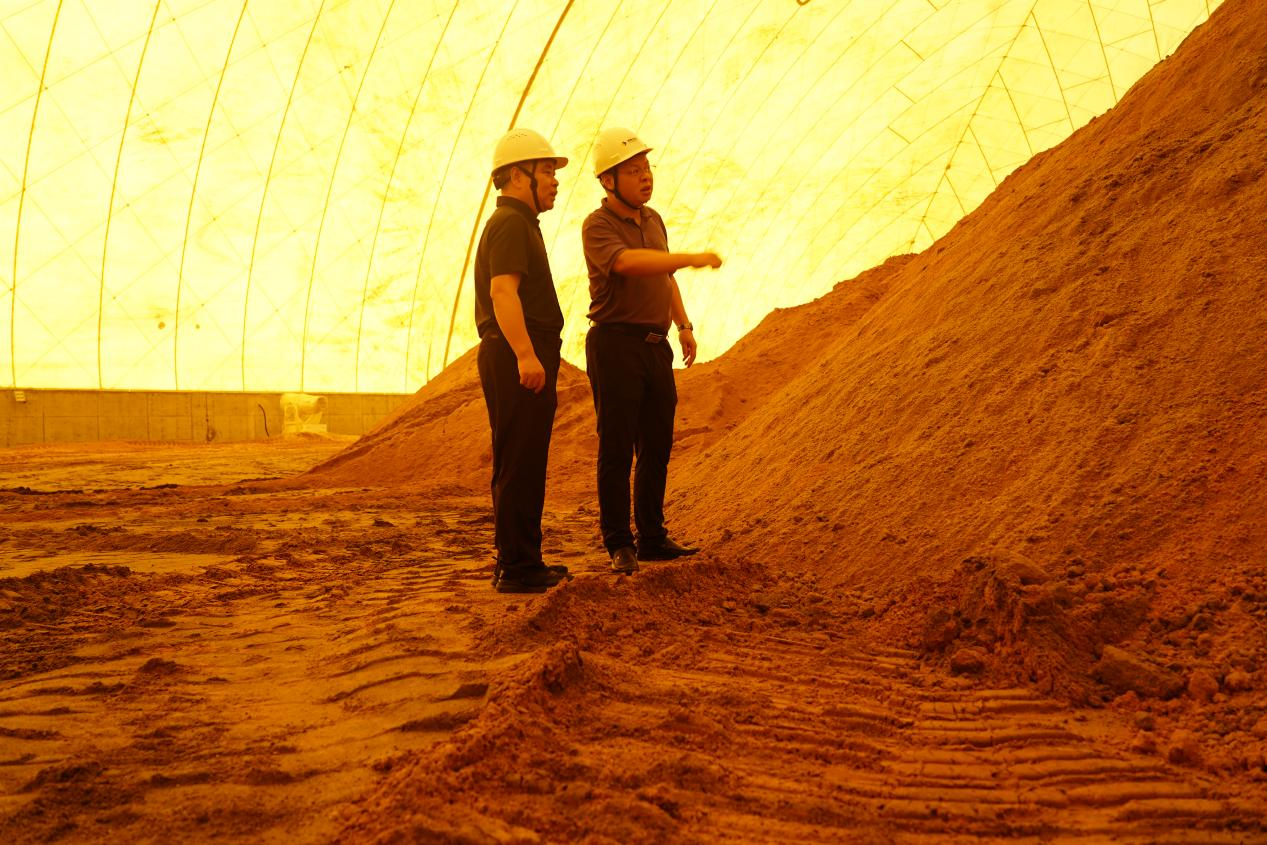 李艾东一行调研MILAN米兰体育·（中国）官方网站机制砂和砂石集散中心项目